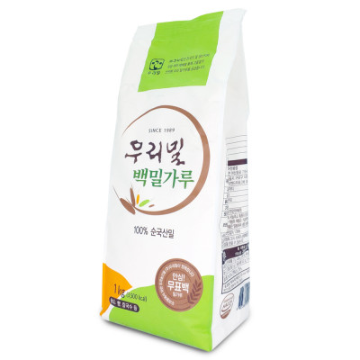 우리밀 백밀가루 1kg